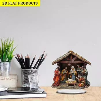 Рождественская статуэтка, рождественская статуэтка Иисуса, ремесла, украшения, художественное произведение, акриловая скульптура для
