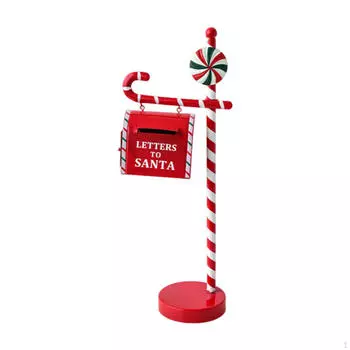 Рождественская статуэтка в виде почтового ящика, украшения, поделки, декор для сада, металлическая фигурка в виде почтового ящика для Style C