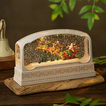 Рождественская статуэтка в виде снежного шара, музыкальная шкатулка с закрученными блестками, декоративная музыкальная Snowman