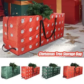 Рождественская сумка для хранения, пылезащитный чехол для рождественской елки и Санта-Клауса, сумки для хранения, вместительный органайзер для одежды