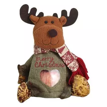 Рождественская сумка для хранения яблок Рождественский подарочный пакет Рождественские конфетные пакеты (Лось)