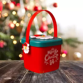 Рождественская сумка для подарка Apple Box Sack Multifunctional Treat Square Santa Claus
