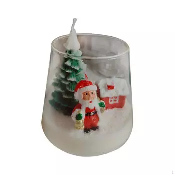 Рождественская свеча, настольное украшение для ужина, полка, украшение дома, Санта-Клаус Apple