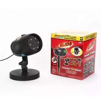 Рождественская светодиодная лампа-проектор IP44 водонепроницаемый проектор для падающего снега для сада, газона, патио, ЕС