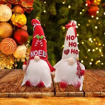 Рождественская светящаяся кукла-гном Светящаяся лесная кукла Кукла с орнаментом