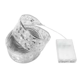 Рождественская светящаяся лента подвеска праздничные украшения светодиодные для дома гостиная сад C