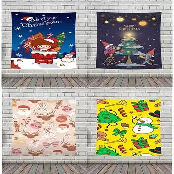 Рождественская тема абстрактный гобелен гостиная диван домашний декор рождественский подарок 100x75cm