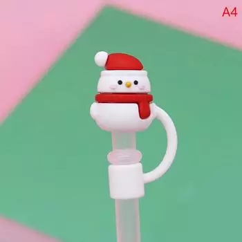 Рождественская тема, милый соломенный пылезащитный колпачок, пылезащитная заглушка, съемная кукла, милый соломенный пылезащитный чехол, стеклянный соломенный чехол из нержавеющей стали as the picture