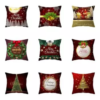 Рождественская тема Рождественские украшения с принтом наволочка для дома, гостиной, украшения дивана, подушка, наволочка 40X40CM
