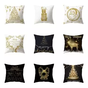 Рождественская тема Рождественские украшения с принтом наволочка для дома, гостиной, украшения дивана, подушка, наволочка 40X40CM