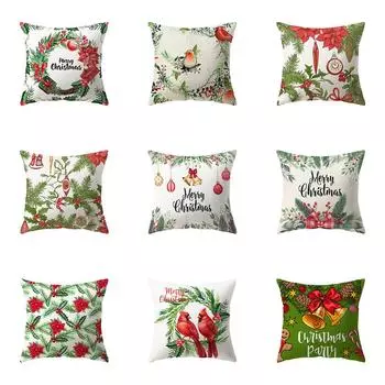 Рождественская тема Рождественские украшения с принтом наволочка для дома, гостиной, украшения дивана, подушка, наволочка 40X40CM