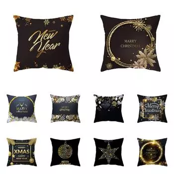 Рождественская тема Рождественские украшения с принтом наволочка для дома, гостиной, украшения дивана, подушка, наволочка 40X40CM