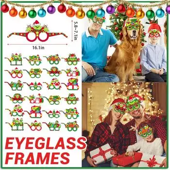 Рождественская тематическая вечеринка украшения забавный фото реквизит бумажные стаканы набор One Size