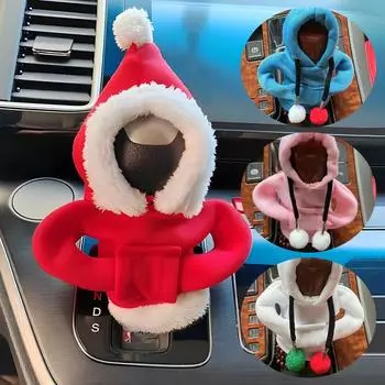 Рождественская толстовка с капюшоном, чехол для рычага переключения передач, декоративные чехлы, модная толстовка с капюшоном, ручка переключения передач, аксессуары для интерьера