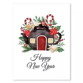 Рождественская трость, конфеты, украшение, настенное искусство, чулок, подарки, холст, картина, колокольчики, маленький домик, постер, украшение для гостиной, без рамки 21*30cm No Frame