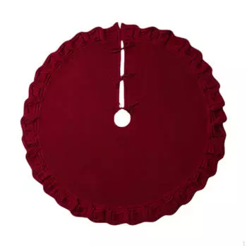 Рождественская юбка, коврик, праздничный дизайн, украшения, круглая основа для красный