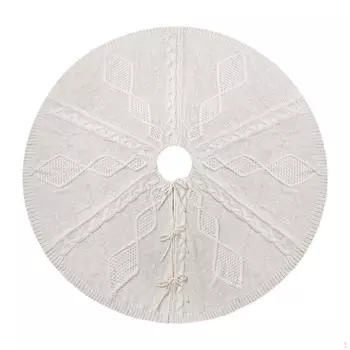 Рождественская юбка, украшение, портативный, декоративный, современный, рождественский, ковер на год Red 48 inch