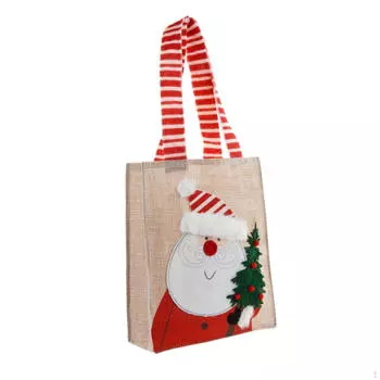 Рождественская упаковка для мешков Яблоки Мешки для подарков на вечеринку Многоразовые игрушки Подарочный мешок для праздников День рождения Santa Claus