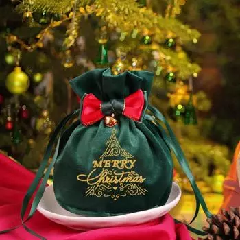 Рождественская упаковка Упаковка веревка для затягивания мультяшный узор шикарный медовый подарочный пакет для вечеринки