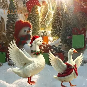 Рождественская утка садовый колышек плоский акриловый двор художественный знак украшения водонепроницаемый уличный рождественский колышек для дорожки задний двор газон праздничный декор B