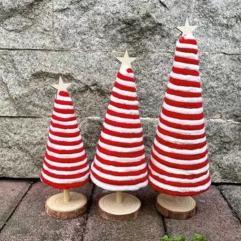 Рождественская вечеринка дома Настольные украшения Украшение для рабочего стола Самодельная пятиконечная звезда Реквизит для фотосъемки Украшения для праздника ручной работы S