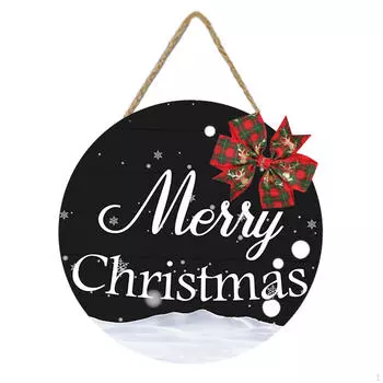 Рождественская вывеска на дверь для вечеринки в ресторане, саду и дворе Style A