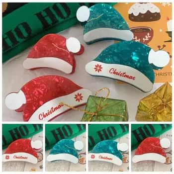 Рождественская заколка для волос French Coucou Красная заколка Coucou Shark Clip Daily S красный