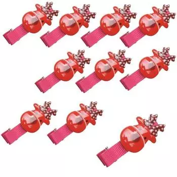 Рождественская заколка для волос «Рудольф», 10 шт.