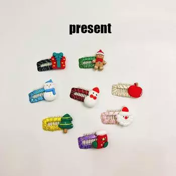 Рождественская заколка для волос с изображением питомца для кошек и собак peace apple