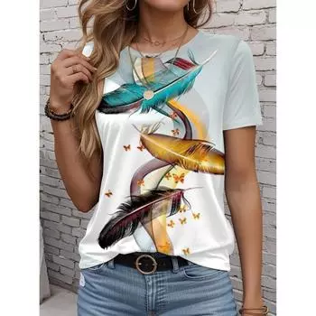 Рождественская женская футболка с милым лосем и снеговиком, 3D-принт, футболка большого размера, новая мода Санта-Клаус, женская одежда, женские топы, футболки XS