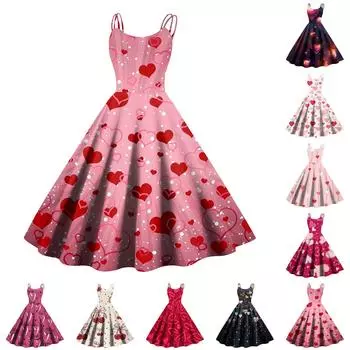 Рождественская женская повседневная модная юбка с цветочным принтом в стиле панк-ретро с открытыми плечами L бежевый