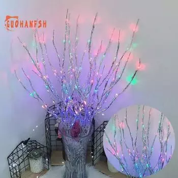 Рождественские 20 светодиодов ивовая ветвь лампы, гирлянда, украшение для свадебной вечеринки и елки