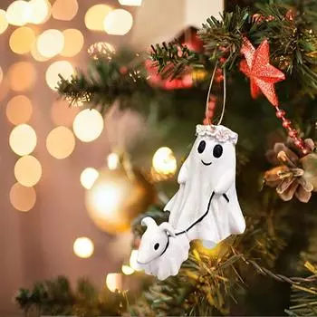 Рождественские акриловые подвески в виде мультяшных машинок, веселые рождественские украшения, подвески на елку