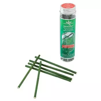 Рождественские ароматические палочки, подвесное украшение с ароматом кедра, праздничный подарок 0.5cmx0.5cmx13cm зелёный