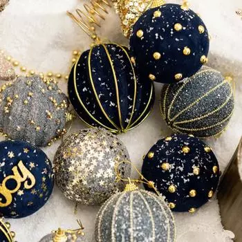 Рождественские безделушки Пластиковые шары для елки Красочные Большие Рождественские подвески Креативные небьющиеся шары Набор украшений для свадьбы other