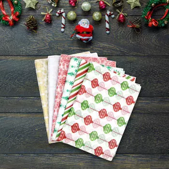 Рождественские бумажные салфетки для упаковки подарков, тонкие, модные, многоцелевые, креативные