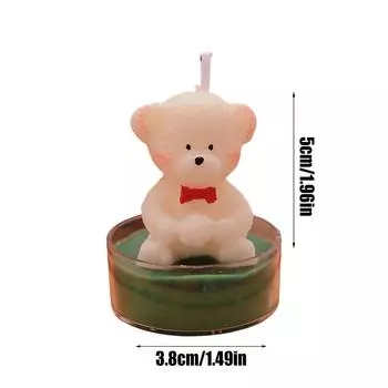 Рождественские чайные свечи милые животные домашние праздничные ароматерапевтические свечи для украшения дома праздничные вечеринки