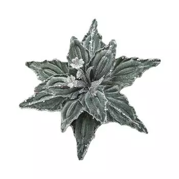 Рождественские цветы 26 см блестящие бархатные украшения для елки красные и золотые блестки бархатная ткань