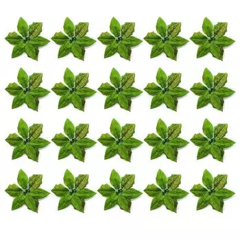 Рождественские цветы Рождественские елочные украшения Ткань Имитация цветов