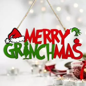 Рождественские деревянные бирки, елочные украшения, праздничные украшения One Size