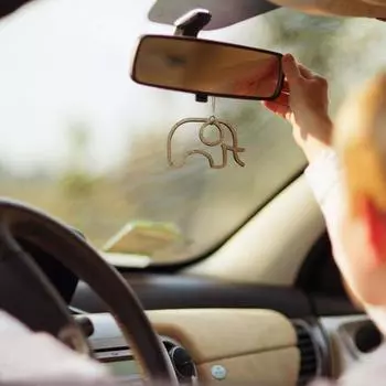 Рождественские деревянные украшения, милый слон, дизайн, гладкая поверхность, выдалбливают, праздничное украшение для дерева, кулон, подарок «сделай сам» для праздников C