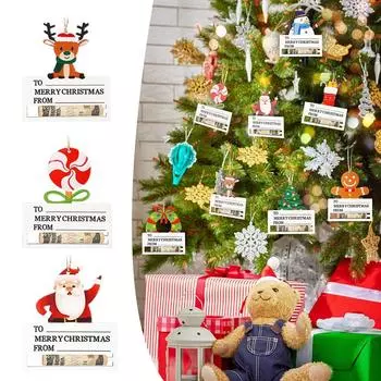 Рождественские держатели для денег, украшения для рождественской елки, самодельные денежки, подвесные доллары, самодельные подарки, украшения H M4O2 8pcs-1set