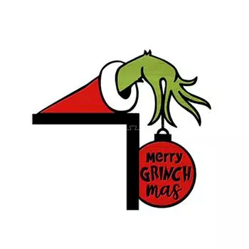 Рождественские дверные украшения Дверные угловые украшения Рождественское украшение дверной рамы One Size