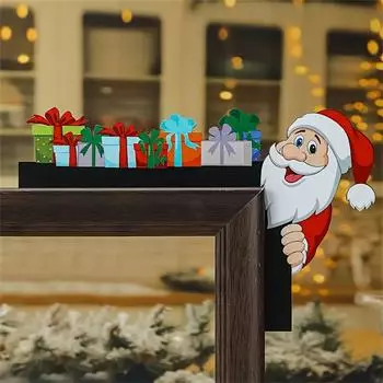 Рождественские дверные украшения Дверные угловые украшения Рождественское украшение дверной рамы(1шт) One Size