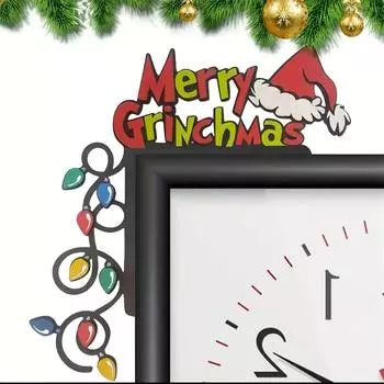 Рождественские дверные украшения Дверные угловые украшения Рождественское украшение дверной рамы(1шт)