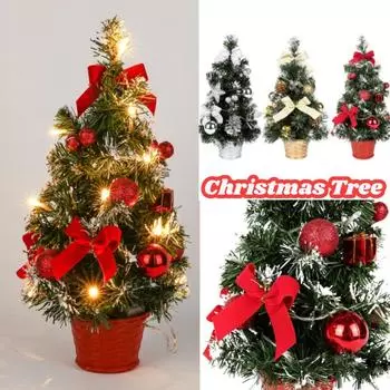 Рождественские елки 40 см искусственная настольная мини-елка украшение для дома