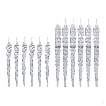 Рождественские елочные украшения, вечерние украшения для дома, подвесные украшения, сосулька