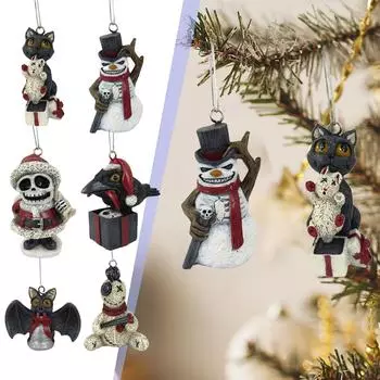 Рождественские елочные украшения Wiwilys, акриловые подвесные украшения для рождественской елки, домашний автомобиль, рюкзак, подвеска, подарок для детей One Size