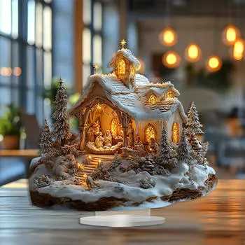 Рождественские фигурки для рождественских сцен Настольные фигурки Украшения Ремесла Религиозные подарки Сувениры Статуя