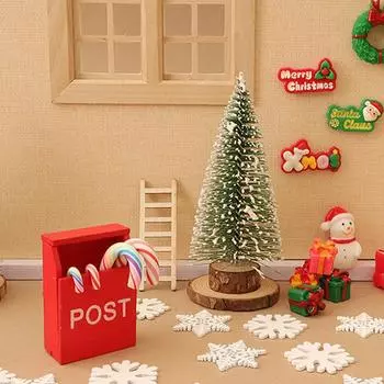 Рождественские фигурки, кукольный домик, украшения для дома, олень, Санта-Клаус, снеговик